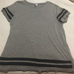 Gray athletic T-shirt